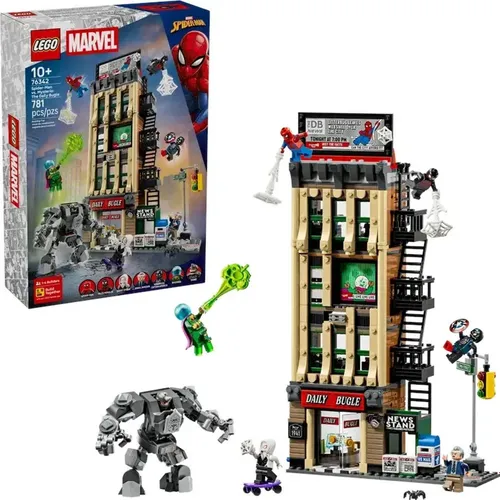 LEGO Super Heroes Marvel 76342 Spider-Man kontra Mysterio: Daily Bugle
