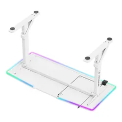 Biurko gamingowe ULTRADESK Iron RGB Biały