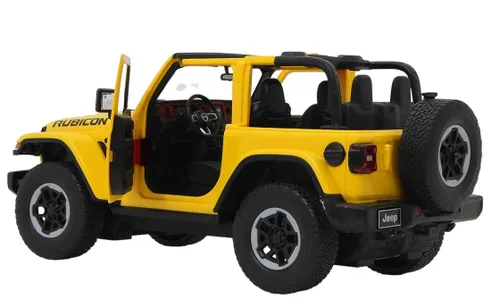Zdalnie sterowany samochód COIL auto RC pilot duży JEEP Wrangler RS skala 1:14 żółty