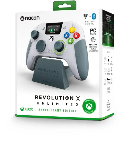 Pad Nacon Revolution X Unlimited Anniversary Edition do Xbox i PC Bezprzewodowy Szary