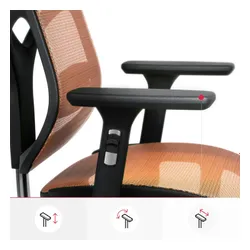 Fotel DIABLO CHAIRS V-Basic Czarno-pomarańczowy