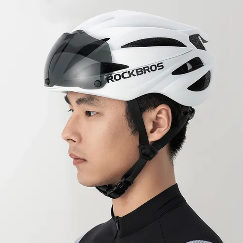 Kask rowerowy ROCKBROS 8386824304060 Biały Szosowy (rozmiar 58-62)