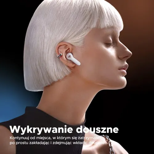 Słuchawki bezprzewodowe Soundpeats Air3 Deluxe HS Douszne Bluetooth 5.2 Biały