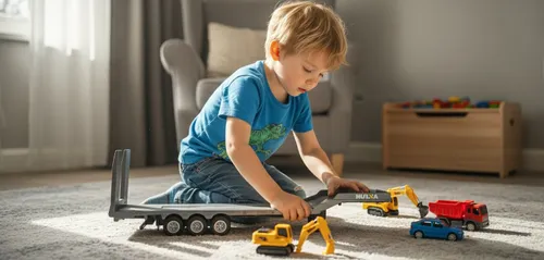 Zdalnie sterowany samochód COIL przyczepa naczepa do Scani skala 1:18