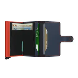 Miniwallet Matte Secrid'in Küçük Cüzdanı-nightblue / orange