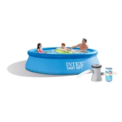 Basen ogrodowy rozporowy z pompą i wyłącznikiem różnicowym Easy Set 305x76 cm INTEX 28122 GN