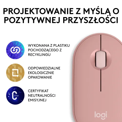 Myszka Logitech Pebble 2 Różowy