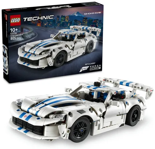 LEGO 42234 Technic: спортивный автомобиль Dodge Viper GTS-R, набор блоков 10+