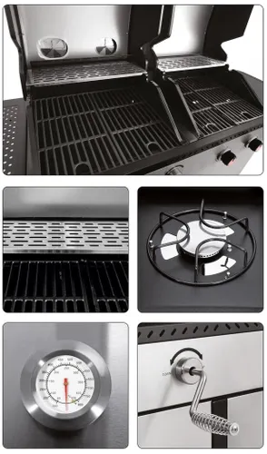 Grill gazowo-węglowy YATO YG-20030