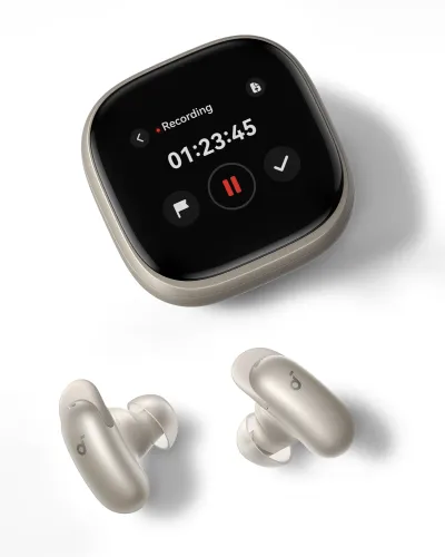 Słuchawki bezprzewodowe Soundcore Liberty 5 Pro Max ANC Dyktafon AI, Thus AI Bluetooth 6.1 Tytanowy