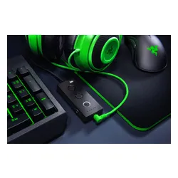 Słuchawki przewodowe z mikrofonem Razer Kraken Tournament Edition Nauszne Zielony