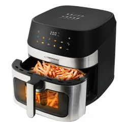Air Fryer Frytkownica beztłuszczowa ESPERANZA Patate Al Forno 8l z 10 automatycznymi programami i okienkiem do obserwacji postępów gotowania