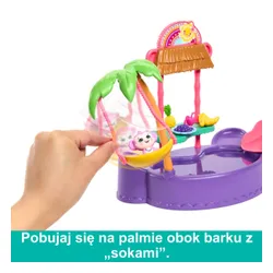 Mattel Enchantimals Набор "Тропический бассейн" + кукла-обезьянка