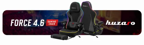 Fotel HUZARO Force 4.6 RGB Czarny