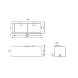 Okap Smeg Universal KSG70HPE Stal nierdzewna szczotkowana