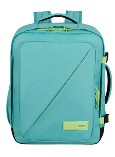 Plecak podręczny American Tourister Take2Cabin MS do Wizz Air - dusty turquoise / lime