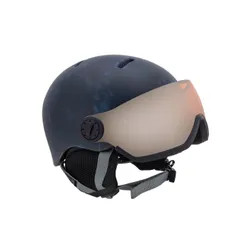 Kask narciarski dziecięcy SALOMON GROM VISOR blue z WBUDOWANA SZYBĄ - KAT. S2 - Rozmiar - S