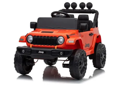 Auto Na Akumulator Jeep Rubicon 2X200W 24V Eva Skóra LED Pilot Radio MP3