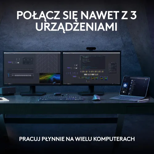 Klawiatura membranowa Logitech MX Keys S - grafitowy + podpórka