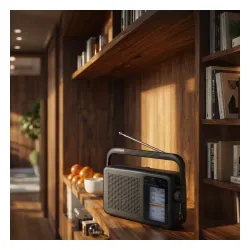Radioodbiornik Manta MARDI919BK Radio FM Czarno-szary