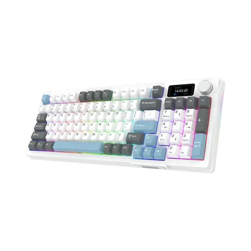 Klawiatura mechaniczna Aqirys Atria White Linear Biały