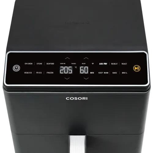 Frytkownica beztłuszczowa Cosori Dual Blaze 1700W 6,4l Aplikacja mobilna Szary