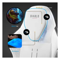 Fotel DIABLO CHAIRS X-One 2.0 Prime Biało-czarny