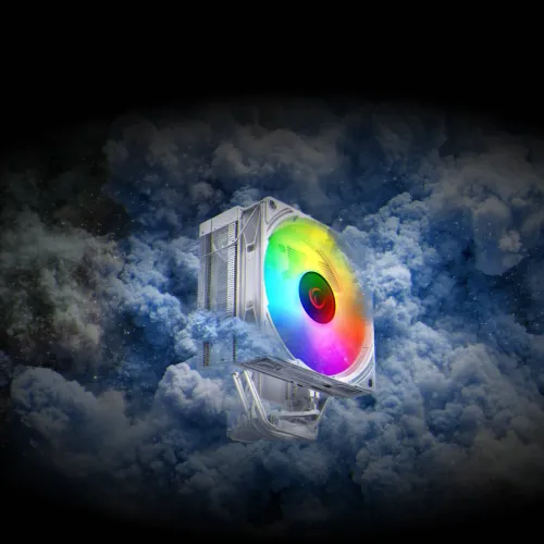 Chłodzenie Rampage Octagon C70 ARGB Infinity PWM Biały