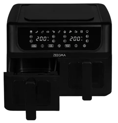 Air Fryer Frytkownica beztłuszczowa ZEEGMA Knapper Dual 9l 12 automatycznych programów