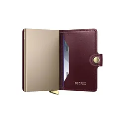 Portfel RFID Secrid Premium Miniwallet Emboss Diamond+ - bordeaux