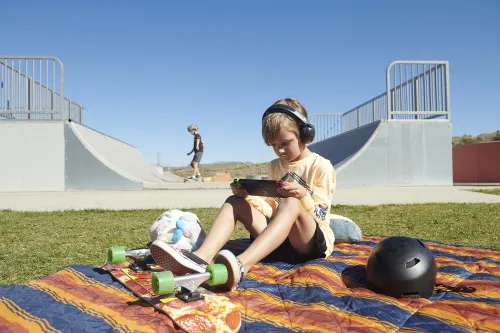 Słuchawki nauszne SKULLCANDY Grom Wireless Czarno-zielony