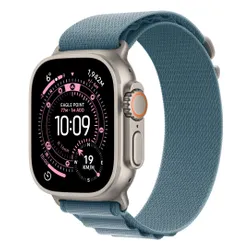 Apple Watch Ultra 3 GPS + Cellular 49mm koperta tytanowa (naturalny) + pasek Alpine rozmiar L (jasnoniebieski)