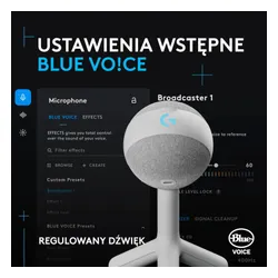 Mikrofon Logitech Yeti Orb Przewodowy Pojemnościowy Biały