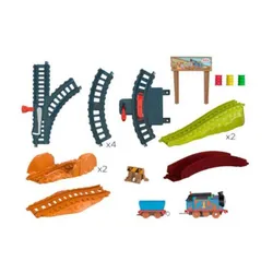 Fisher Price Zestaw z lokomotywą z napędem Tomek i Przyjaciele Błotna przygoda
