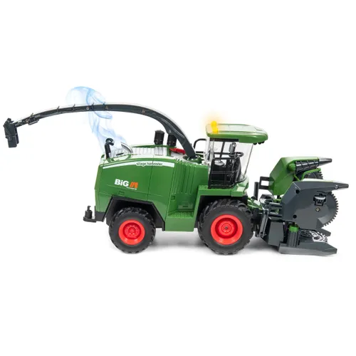 Zdalnie sterowany kombajn COIL RC zabawka na pilota światło dźwięk bańki mydlane zielony