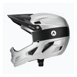 Kask rowerowy ATTABO State 1.0 full face srebrny
