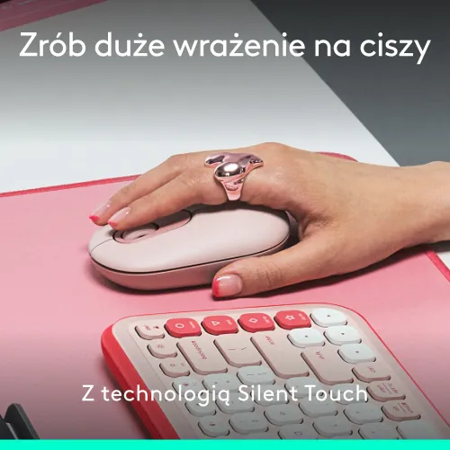 Myszka Logitech POP Mouse Różowy