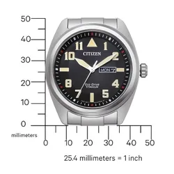 Zegarek CITIZEN Super Titanium Military BM8560-88EC Tytanowy