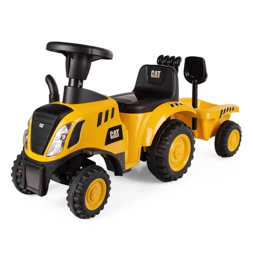 Jeździk Traktor z przyczepką Caterpillar CAT jeździdełko dla dziecka pojazd 12M+