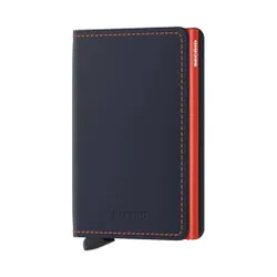 Portfel ochrona RFID Secrid Slimwallet Matte - nightblue / orange