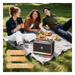 Głośnik Bluetooth W-KING H330 120W Czarny
