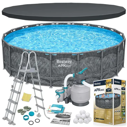 Basen stelażowy Bestway 561KC ogrodowy całoroczny 549x132cm APX zestaw 11w1