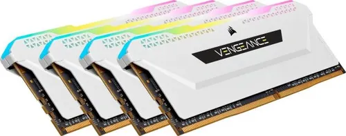 Pamięć Corsair Vengeance RGB PRO SL, DDR4, 64 GB, 3600MHz, CL18 (CMH64GX4M4D3600C18W)