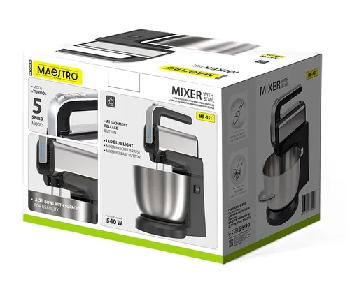 Mikser z misą MAESTRO MR-551