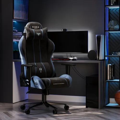 Fotel DIABLO CHAIRS X-One 2.0 Normal Size Czarno-niebieski