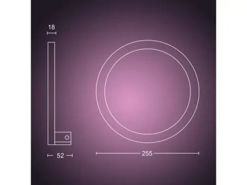 Kinkiet Philips Hue White and Colour Ambiance Sana 929003052901 Czarny