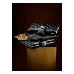 Portfel RFID Secrid Premium Miniwallet Emboss Diamond+ - black
