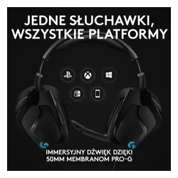 Наушники геймерские / игровые Logitech G635 Черные (981-000750)