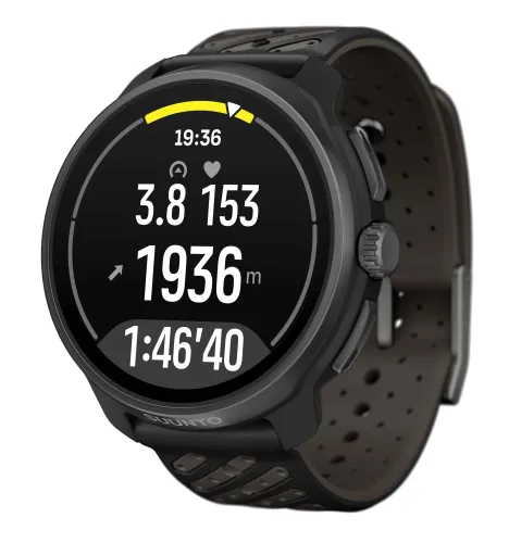 Zegarek sportowy Suunto Race 2 Titanium Black 49mm GPS Czarny-tytanowy