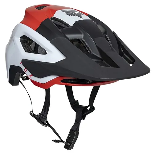 Kask rowerowy FOX Speedframe Pro Klif Fluorescencyjny Czerwony MTB (rozmiar L) MIPS